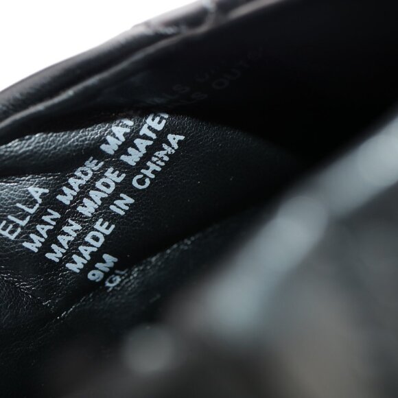 Aerosoles Womens Ella Mules Size 9 Black Quilted Vegan Slip On Casual Comfy Shoe - Picture 11 of 13